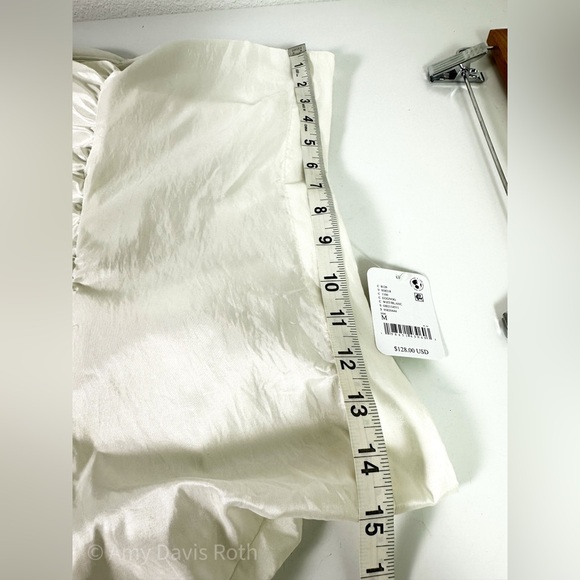 Free People Emory Drop Waist Midi in Eggnog size Medium NWT - Picture 11 of 13